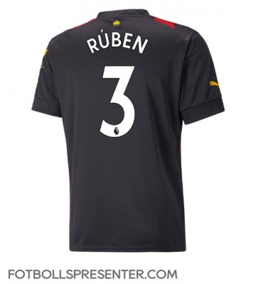 Manchester City Ruben Dias #3 Borta Matchtröja 2022-23 Kortärmad